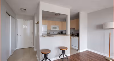 Living area - 1 bed apartment