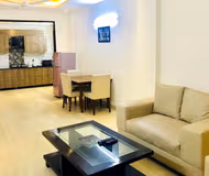 Simplistic living area in C Block, Defence Colony Apartments