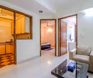 living space at Defence Colony apartment