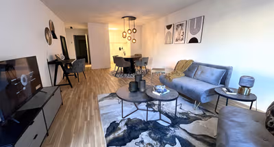 Living area - 1 bed apartment