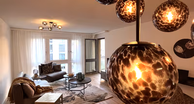 Living area - 1 bed apartment