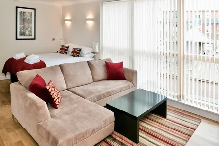 Bright living space at Byron House Apartment Cambridge