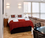 Bright living space at Byron House Apartment Cambridge