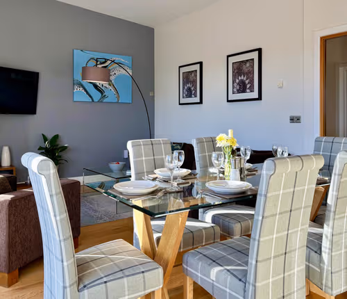 Spacious Living Area At The Hamilton's Penthouse 2 Bedroom 2 Bathroom