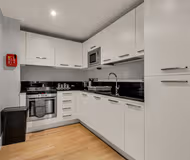 Fully equipped kitchen at Blackfriars Apartments by MySquare