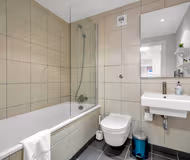 Bathroom at Blackfriars Apartments by MySquare