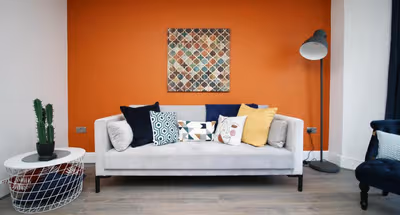Living room at 16 North Road Flat 4