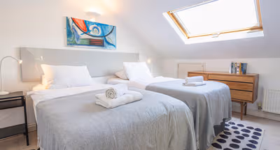 Bedroom at Short Term Rentals apartment