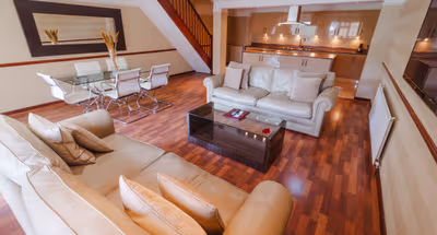 Living area - 2 bed apartment