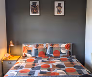 King sized bedroom at The Limes