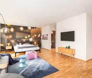 Living space - 1 bed apartment