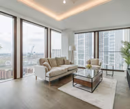 Bright living space at Thames City Apartments