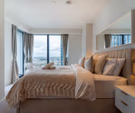 Master King Bedroom in 3 Bedroom Apartment