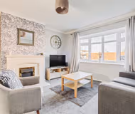 Bright living room at 18 Salcombe Close