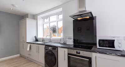 Fully equipped kitchen at 48 Belvedere Road