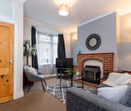 Comfy living area at 55 Barron Street