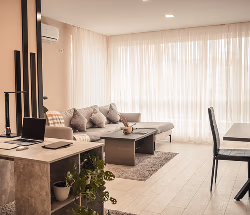 Bright living area at Elite Business Residence