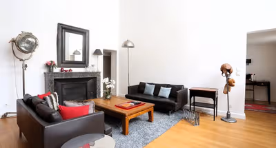 Champs Elysées | Hausmann 2 BR | Fireplace