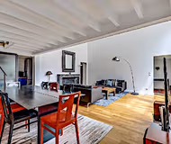 Champs Elysées | Hausmann 2 BR | Fireplace