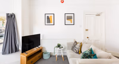 Living room at Dale Street Apartment