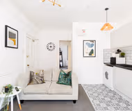 Living room at Dale Street Apartment