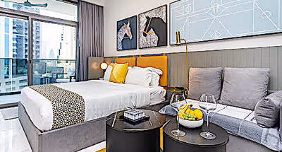 Canal & City View Studio Apartment