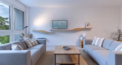 Magnificent rooftop 2-Bedroom flat with large balcony