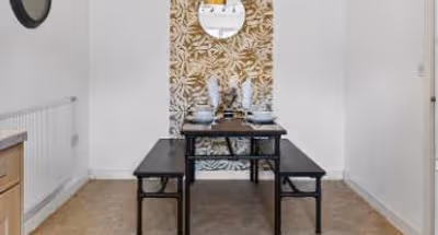 Dining space at 22 Florin Lane