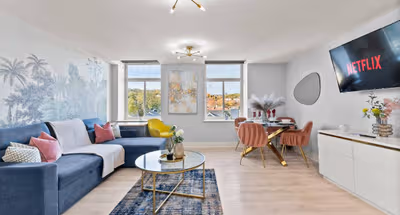 Living area at 110 Millhouse