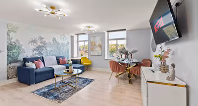 Living area at 110 Millhouse