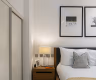 Luxury bedroom at Kenrick Place Apartments