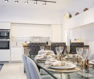 Luxury bedroom at Kenrick Place Apartments