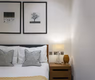 Luxury bedroom at Kenrick Place Apartments