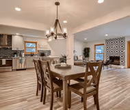 Dining space at Modern Hideaway Near the Domain
