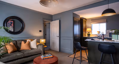 Living area - 1 bed apartment