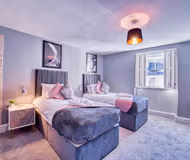 Luxury bedroom at 183 High Street