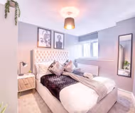 Luxury bedroom at 183 High Street