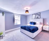 Luxury bedroom at 183 High Street