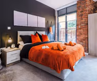 Luxury bedroom at 12 York Street
