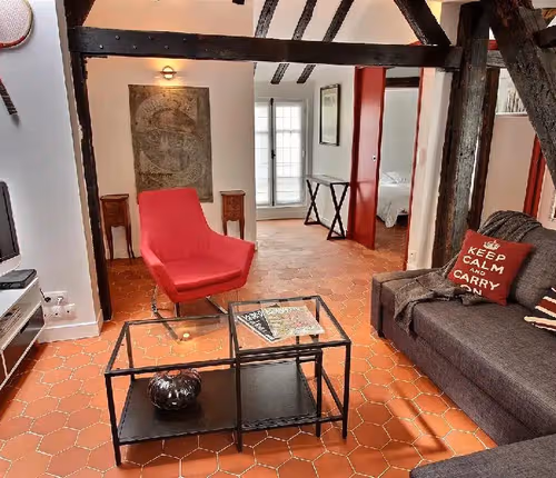 Spacious and Renovated Duplex in the Marais