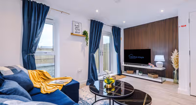 Living room at Furlong Way by Mia Partners