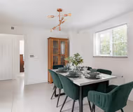 Dining space at Calshot Drive by Mia Partners