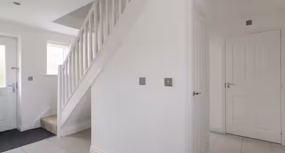 Living room at Calshot Drive by Mia Partners