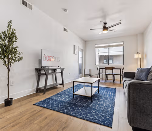 Living area - 1 bed apartment