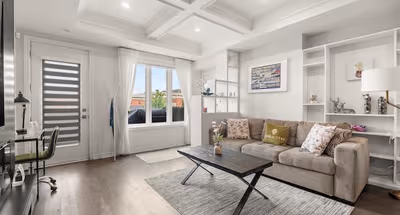 Living room at Townhouse Waterfront in Etobicoke