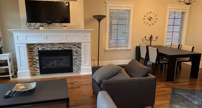 Living area - 4 bed apartment