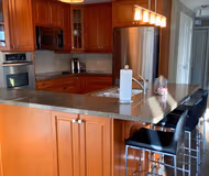 Full kitchen at SW 7th Street Apartment