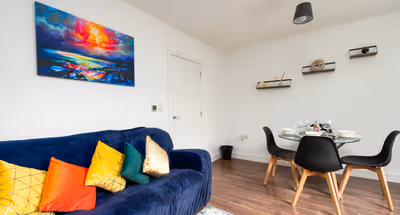 Flat 3 Station Road living room