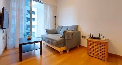 Living space - 1 bed apartment