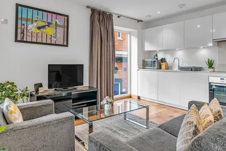 Living room at Shoreditch Square at Shoreditch by MySquare